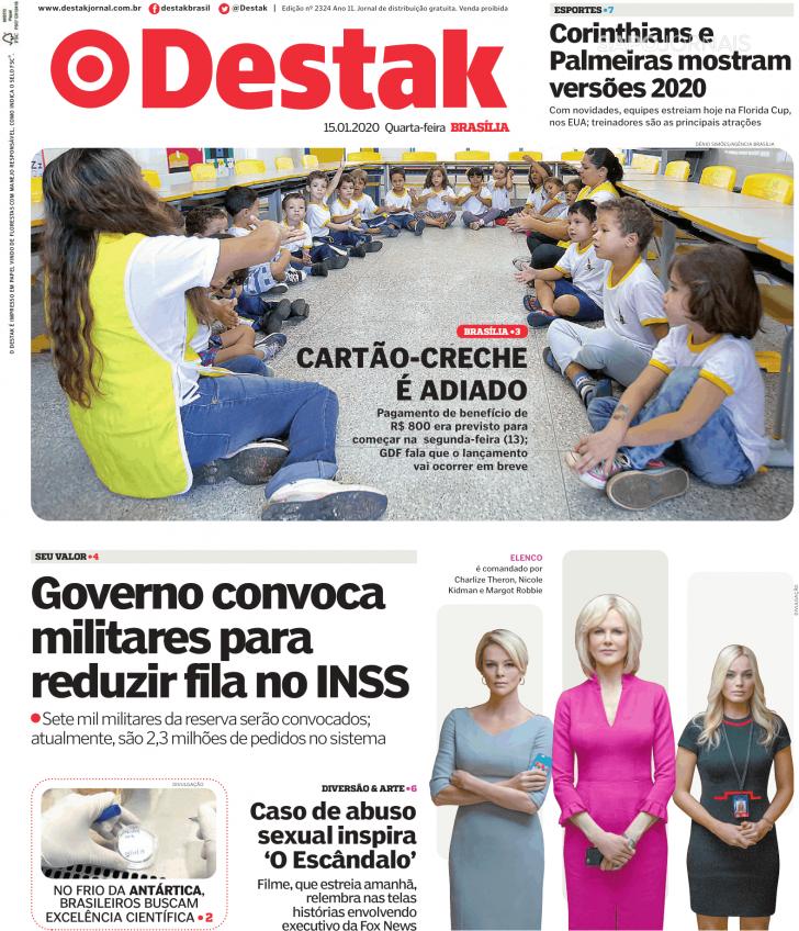 Capa Destak-Bras�lia - 2020-01-15