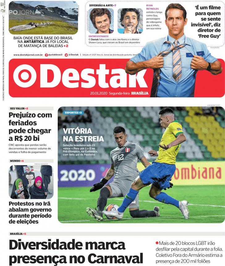 Capa Destak-Bras�lia - 2020-01-20