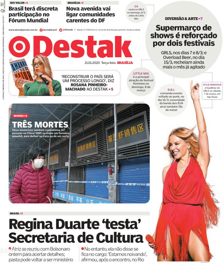 Capa Destak-Bras�lia - 2020-01-21