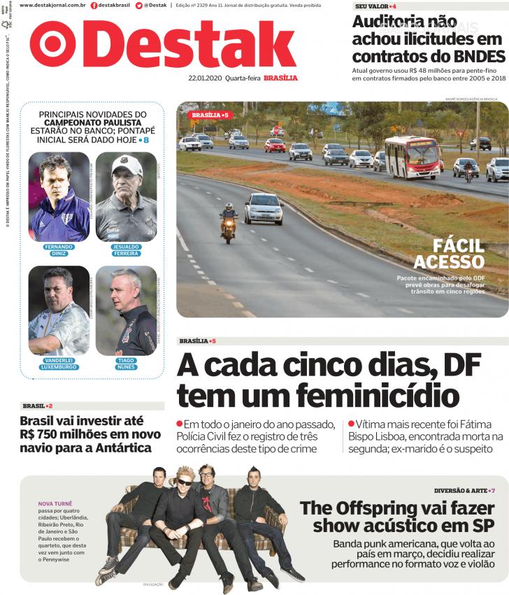 Capa Destak-Bras�lia - 2020-01-22