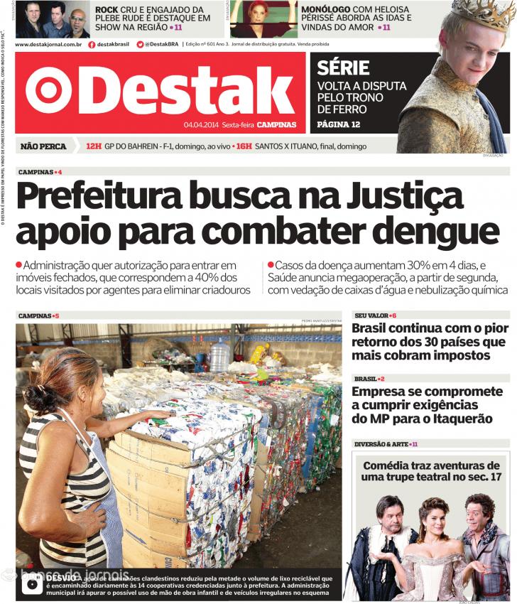 Capa Destak-Campinas - 2014-04-04