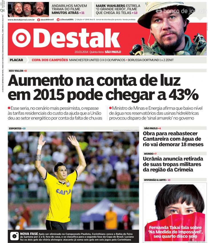 Capa Destak-So Paulo - 2014-03-20