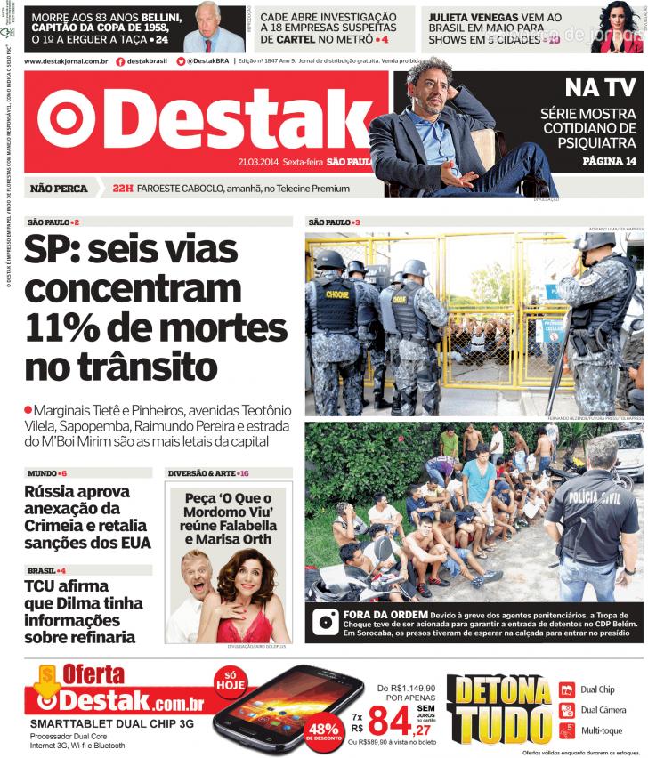 Capa Destak-So Paulo - 2014-03-21