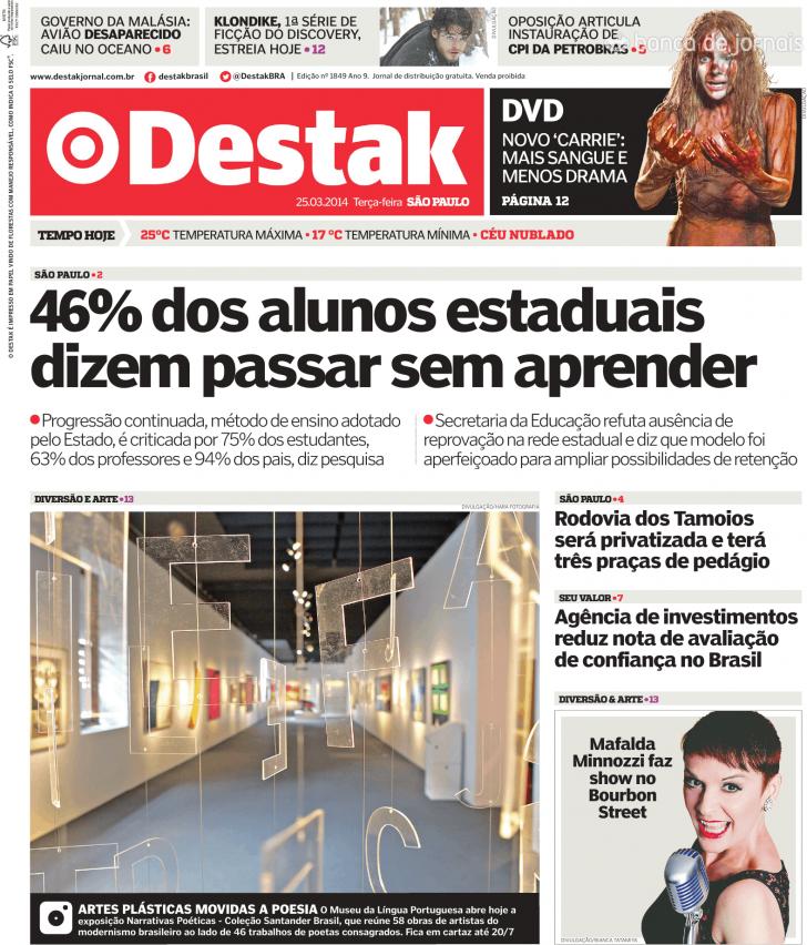 Capa Destak-So Paulo - 2014-03-25