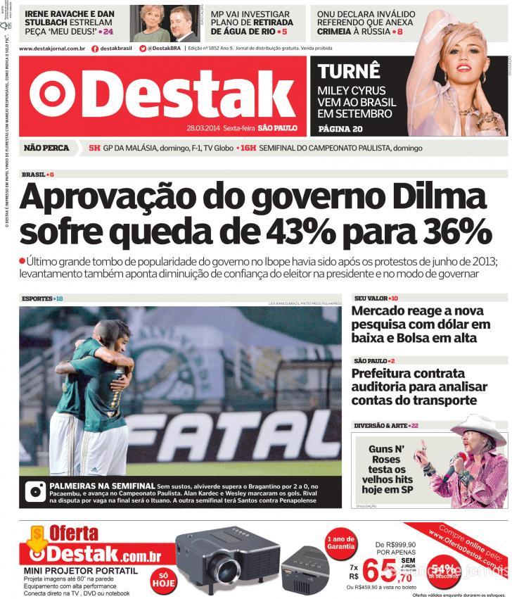 Capa Destak-So Paulo - 2014-03-28