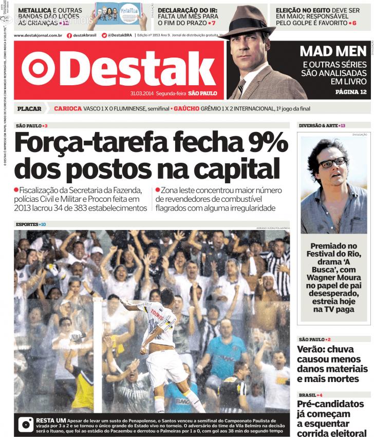 Capa Destak-So Paulo - 2014-03-31