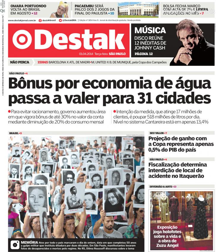 Capa Destak-So Paulo - 2014-04-01