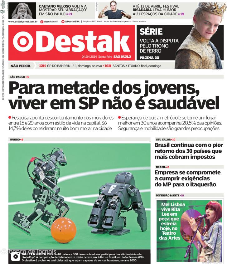 Capa Destak-So Paulo - 2014-04-04