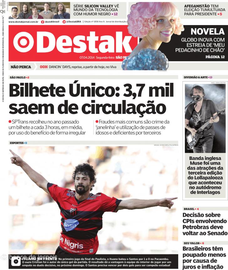 Capa Destak-So Paulo - 2014-04-07