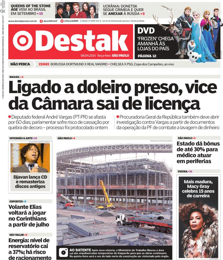 Capa Destak-So Paulo - 2014-04-08