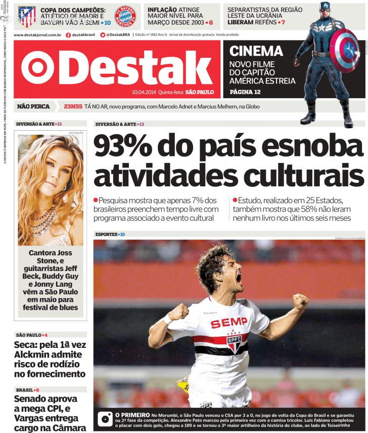 Capa Destak-So Paulo - 2014-04-10