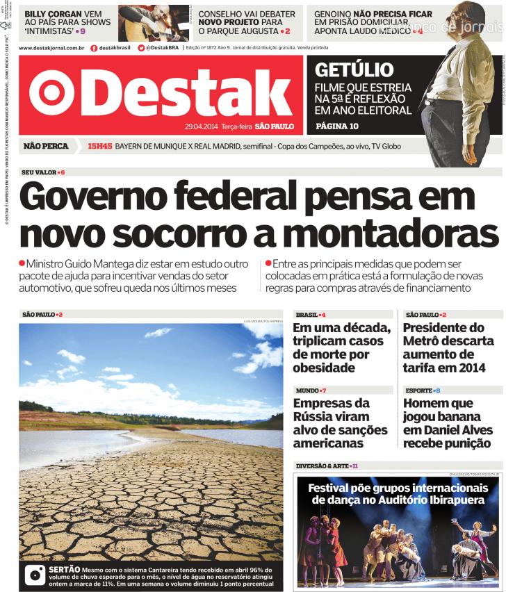 Capa Destak-So Paulo - 2014-04-29