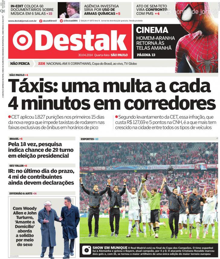 Capa Destak-So Paulo - 2014-04-30