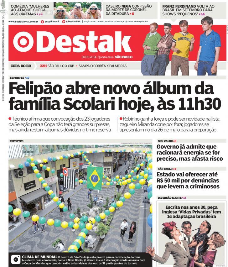 Capa Destak-So Paulo - 2014-05-07