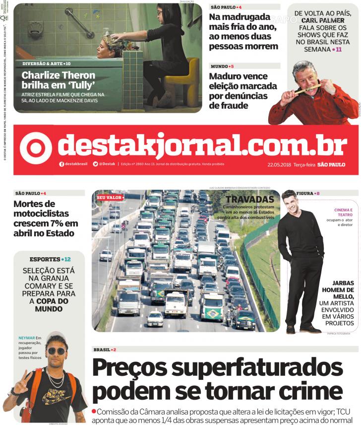 Capa Destak-So Paulo - 2018-05-22