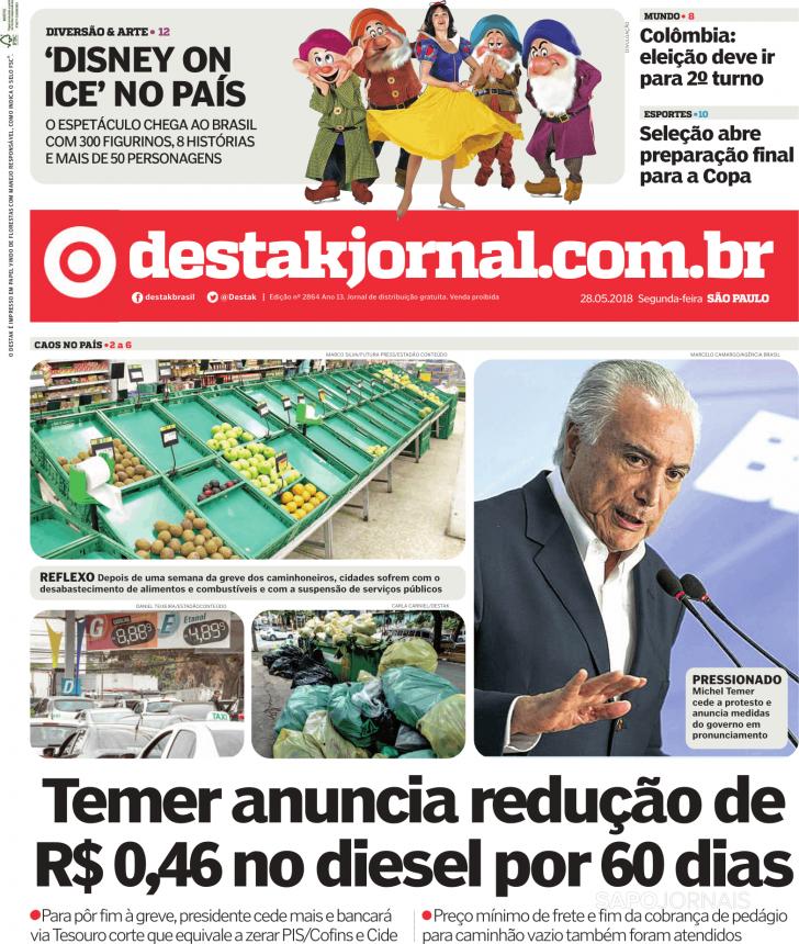 Capa Destak-So Paulo - 2018-05-28