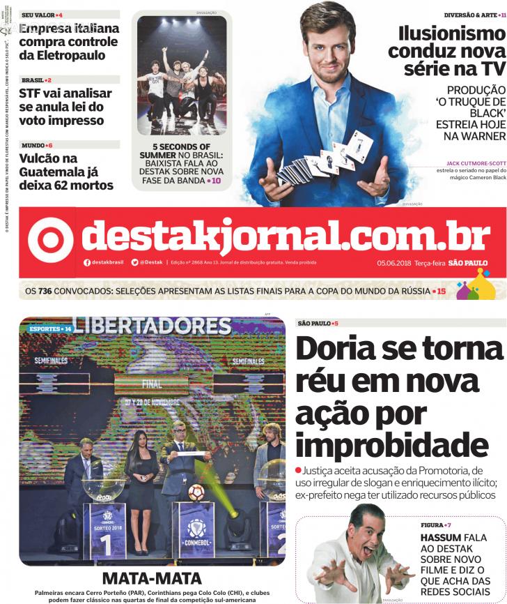 Capa Destak-So Paulo - 2018-06-05