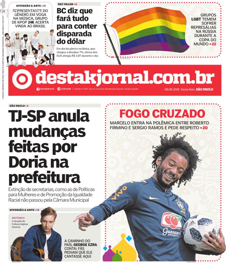 Capa Destak-So Paulo - 2018-06-08