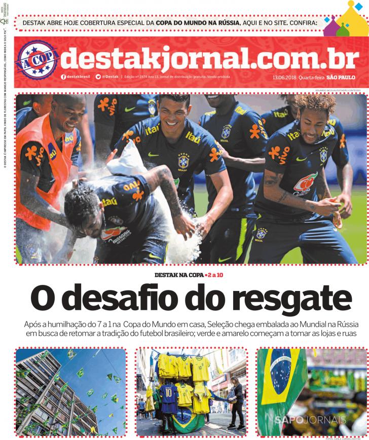 Capa Destak-So Paulo - 2018-06-13
