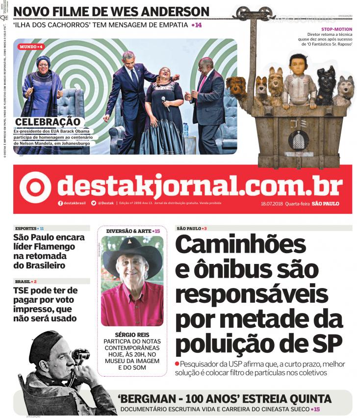 Capa Destak-So Paulo - 2018-07-18