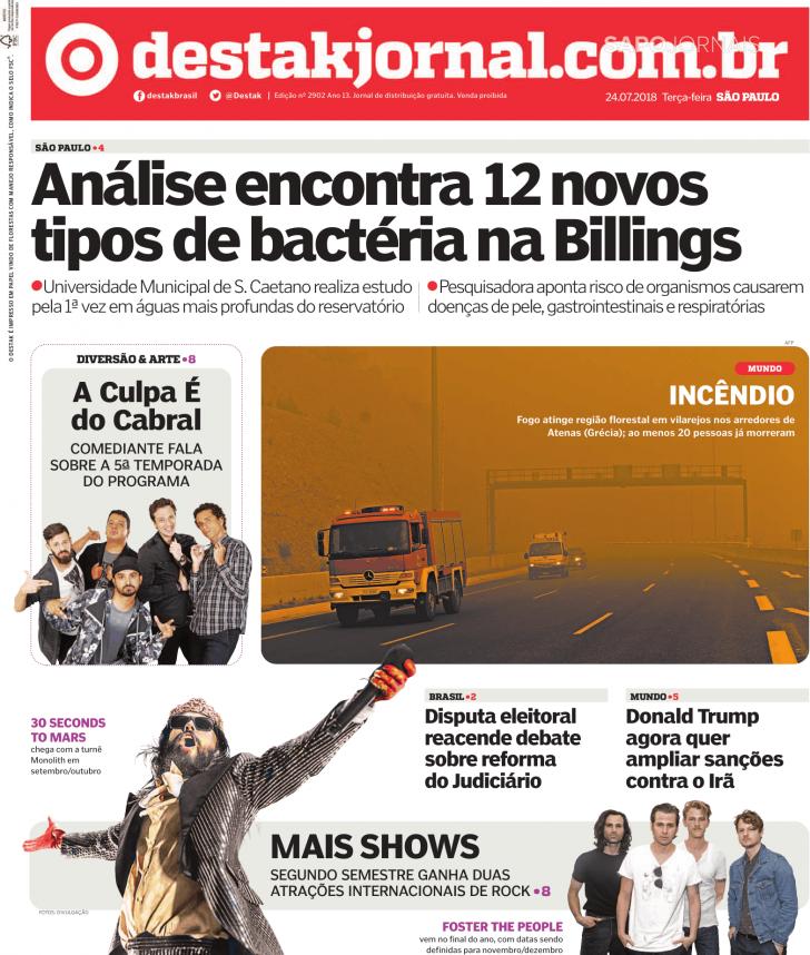 Capa Destak-So Paulo - 2018-07-24