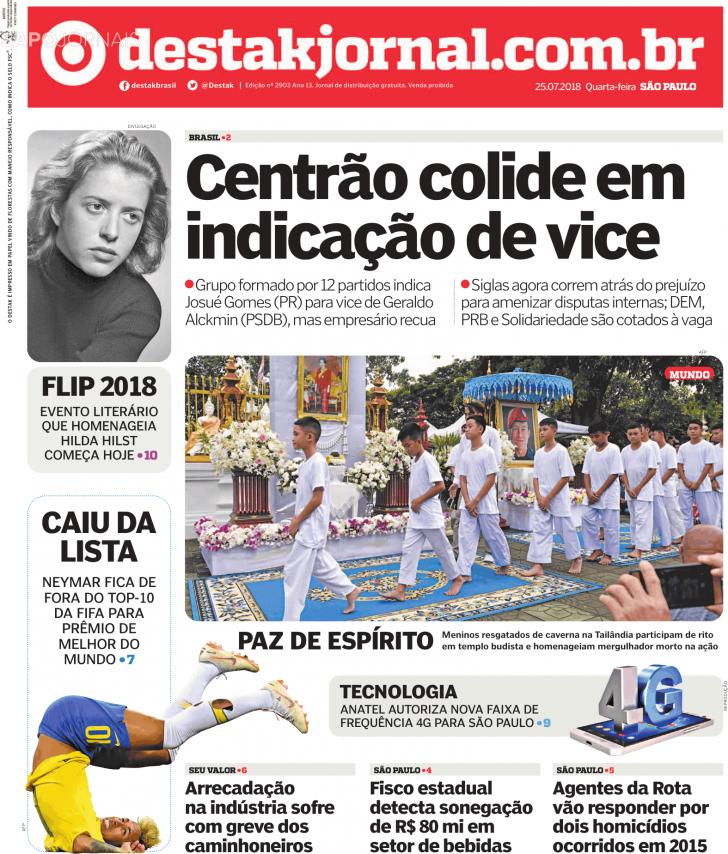 Capa Destak-So Paulo - 2018-07-25