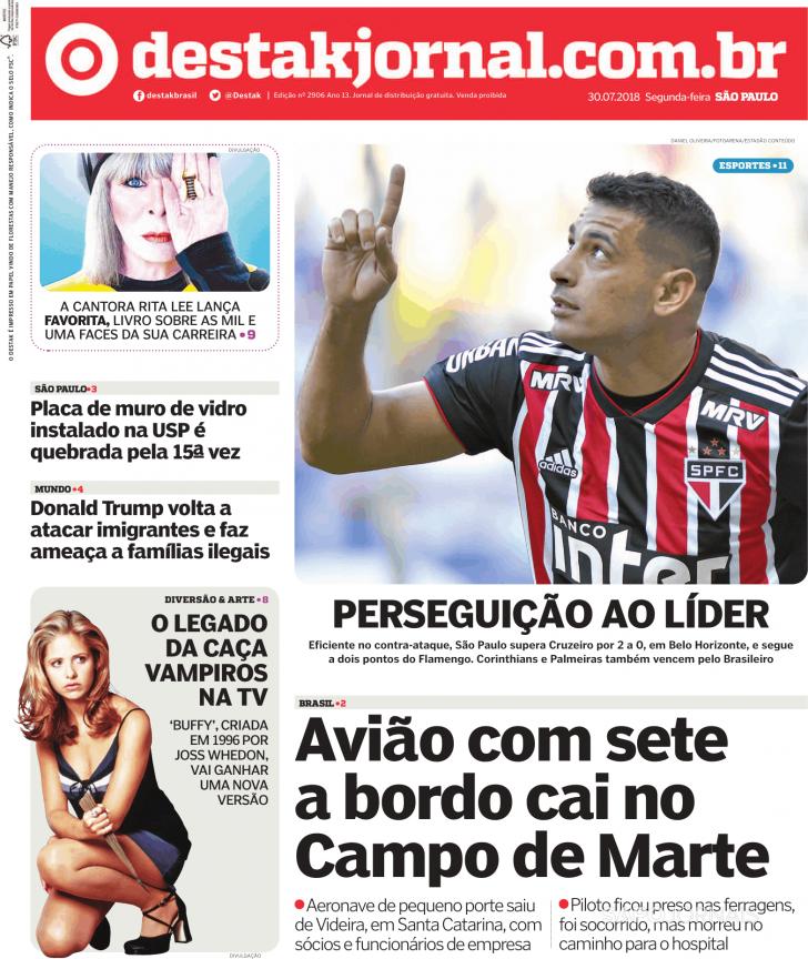 Capa Destak-So Paulo - 2018-07-30