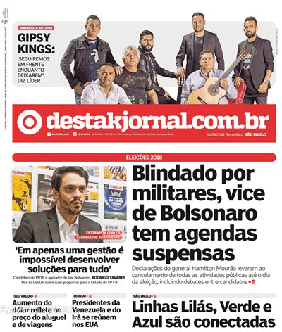 Capa Destak-So Paulo - 2018-09-28