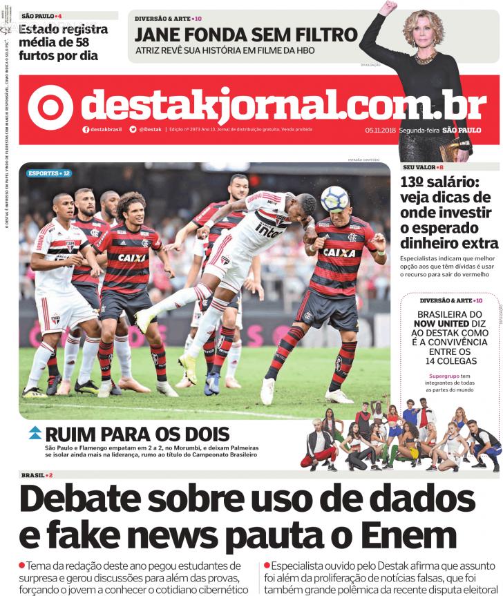 Capa Destak-So Paulo - 2018-11-05