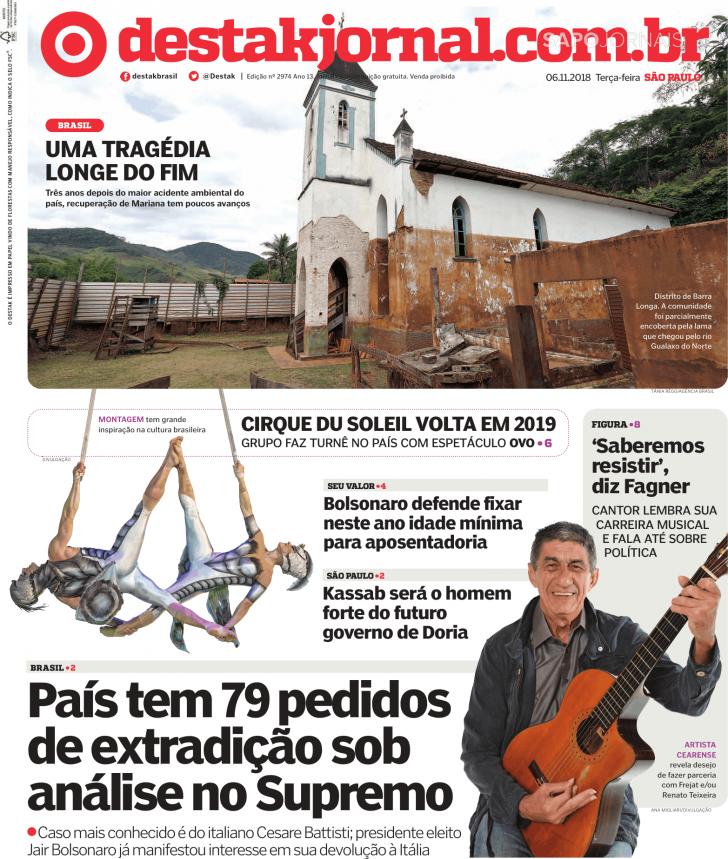 Capa Destak-So Paulo - 2018-11-06
