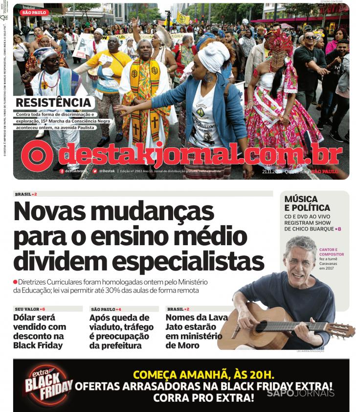 Capa Destak-So Paulo - 2018-11-21