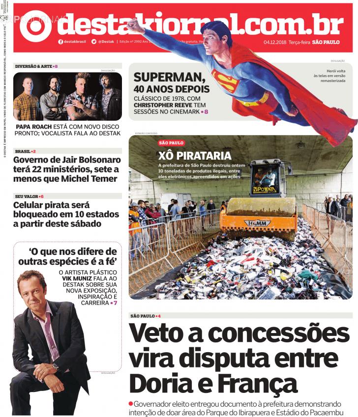Capa Destak-So Paulo - 2018-12-04