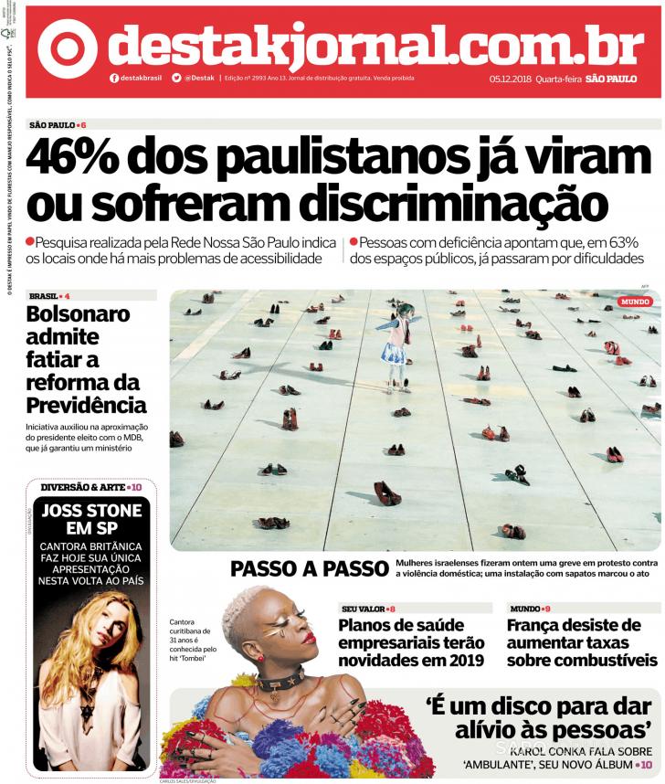 Capa Destak-So Paulo - 2018-12-05