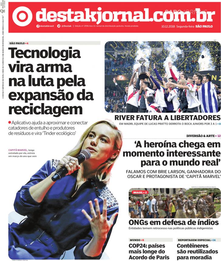 Capa Destak-So Paulo - 2018-12-10