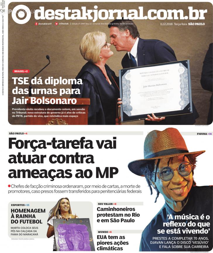 Capa Destak-So Paulo - 2018-12-11