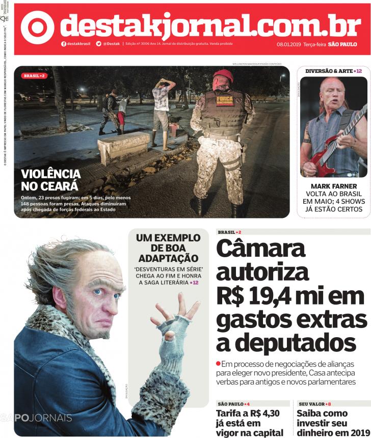 Capa Destak-So Paulo - 2019-01-08