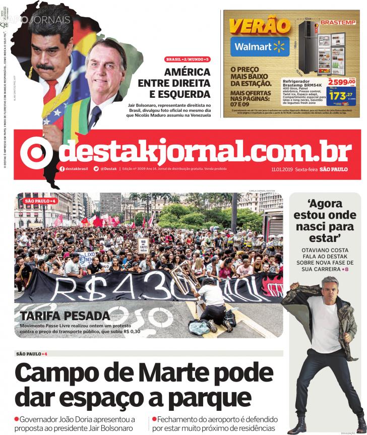 Capa Destak-So Paulo - 2019-01-11