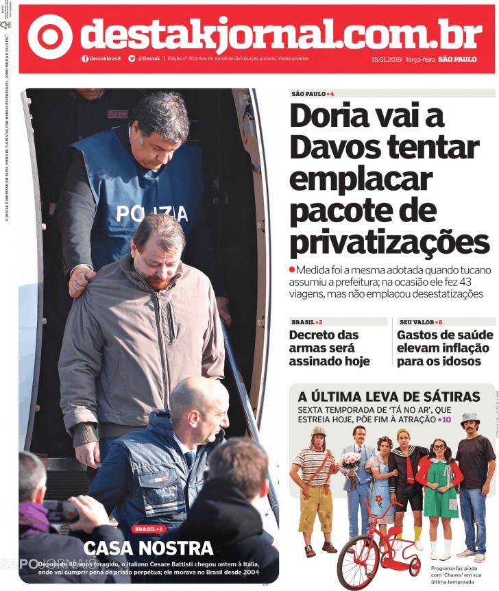 Capa Destak-So Paulo - 2019-01-15