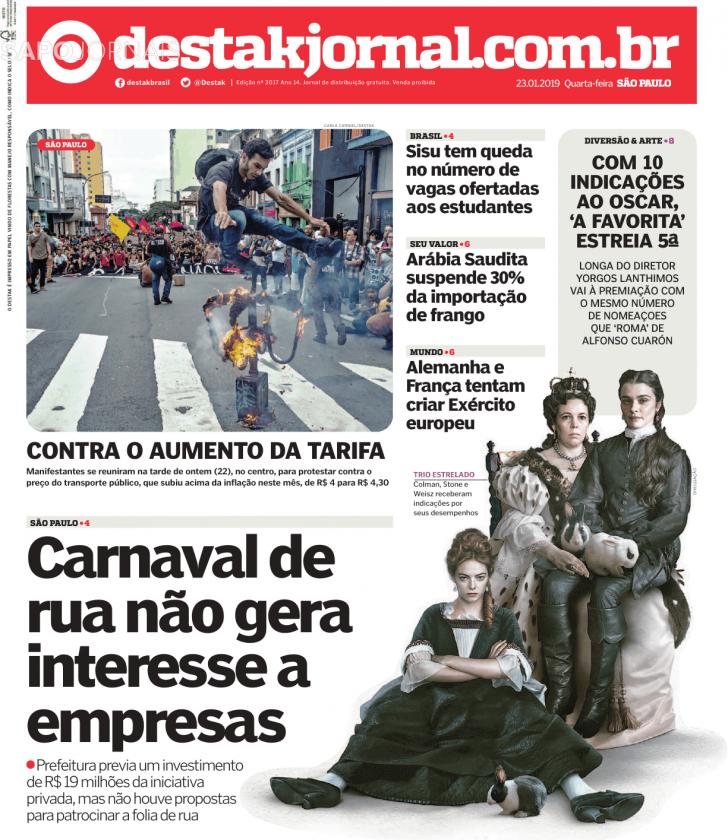 Capa Destak-So Paulo - 2019-01-23