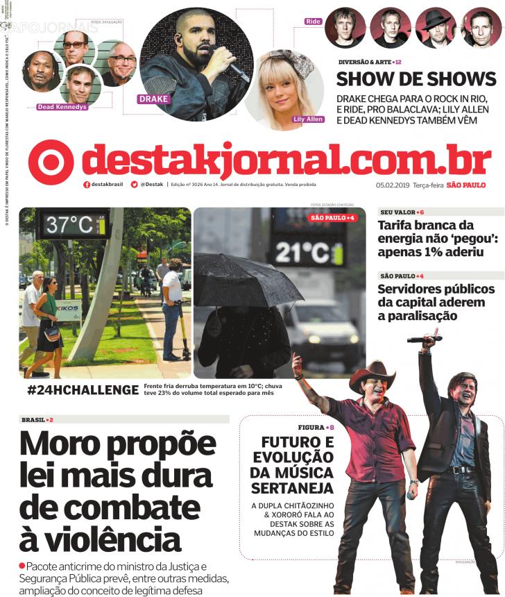 Capa Destak-So Paulo - 2019-02-05