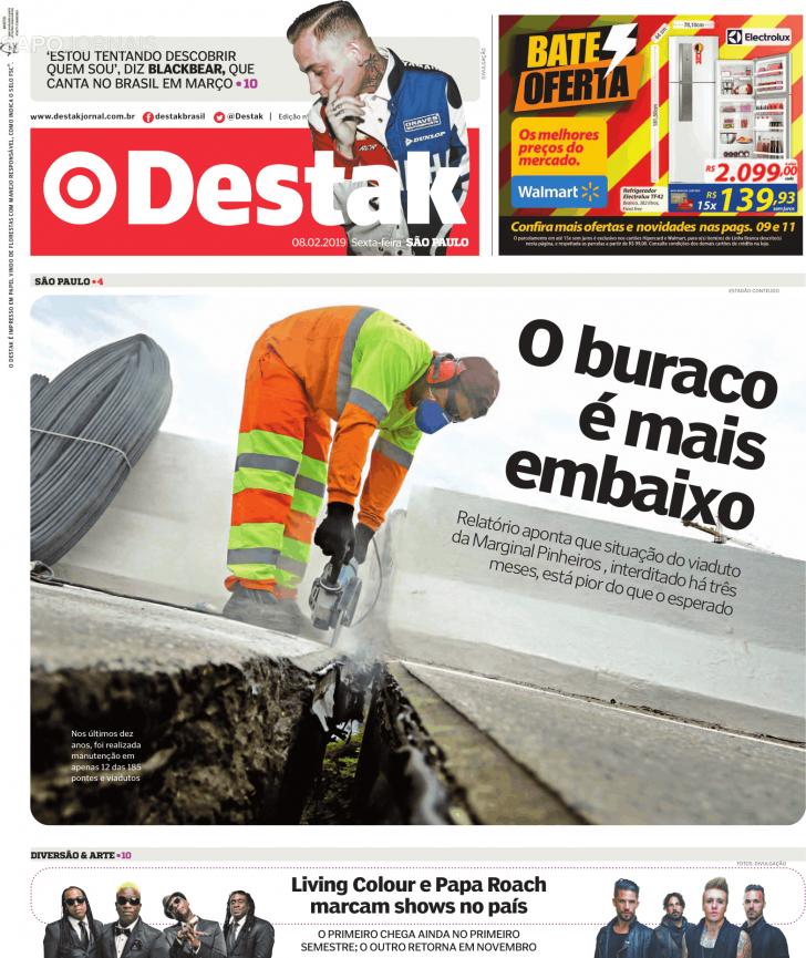 Capa Destak-So Paulo - 2019-02-08