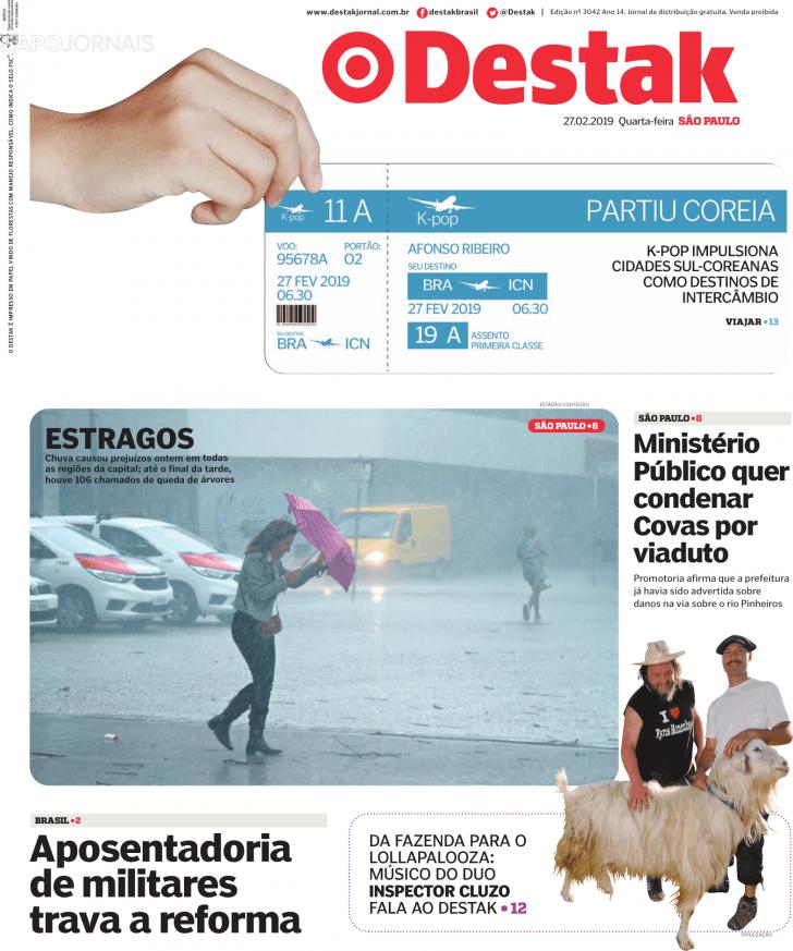 Capa Destak-So Paulo - 2019-02-27