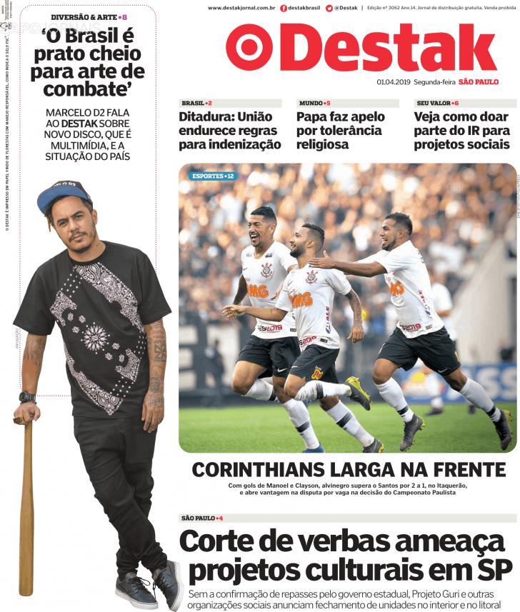 Capa Destak-So Paulo - 2019-04-01