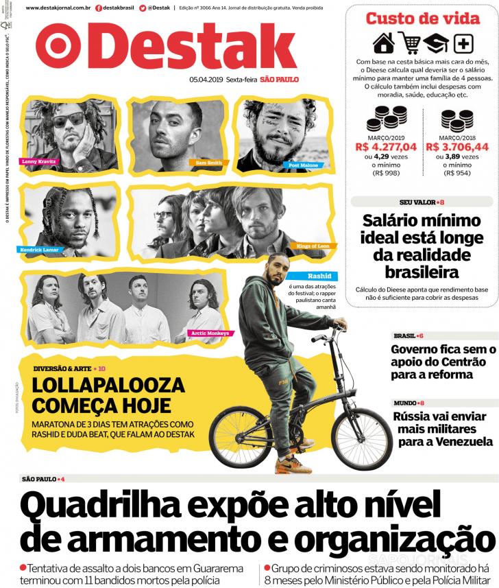 Capa Destak-So Paulo - 2019-04-05