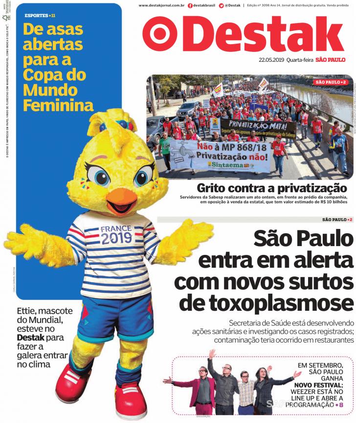 Capa Destak-S�o Paulo - 2019-05-22