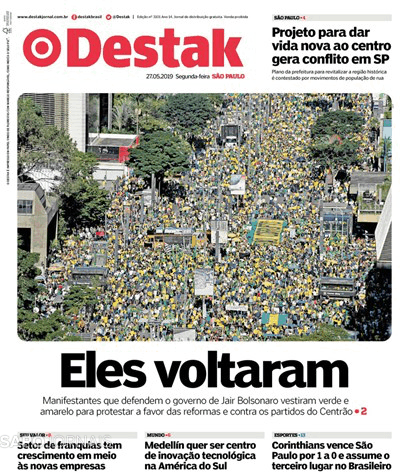 Capa Destak-S�o Paulo - 2019-05-27