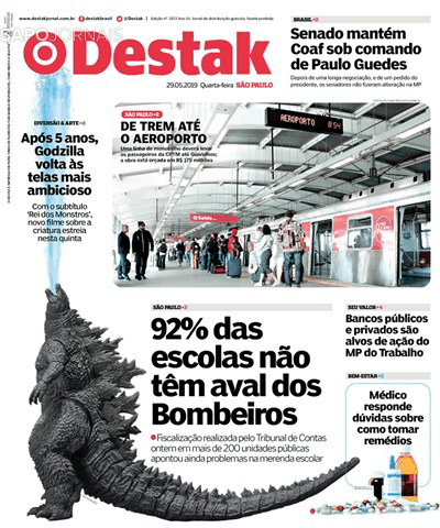 Capa Destak-S�o Paulo - 2019-05-29