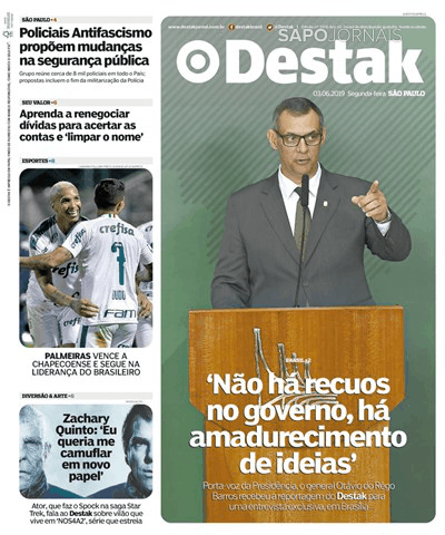 Capa Destak-S�o Paulo - 2019-06-03