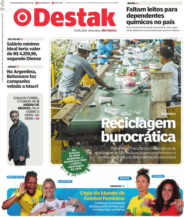 Capa Destak-S�o Paulo - 2019-06-07