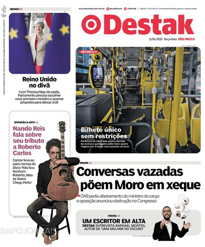 Capa Destak-S�o Paulo - 2019-06-11